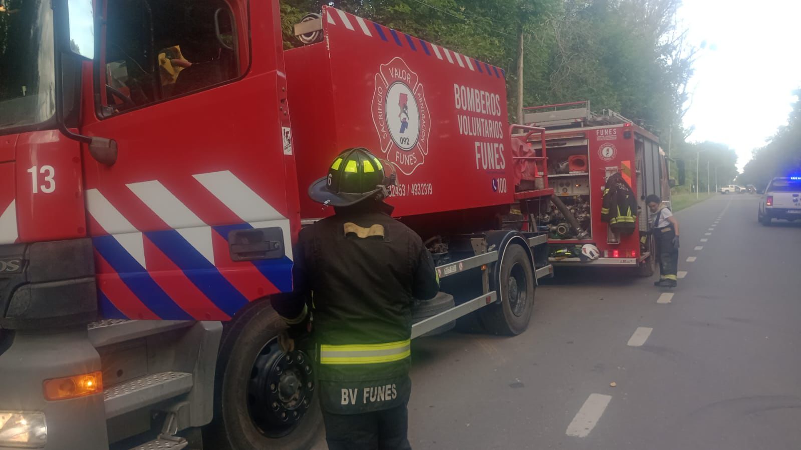 No hubo descanso para los Bomberos de Funes: tuvieron que apagar dos incendios de magnitud durante el finde